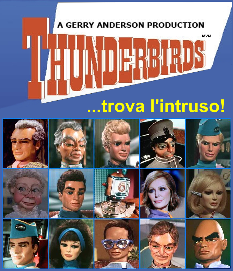 Marco Valerio Masci, Thunderbirds, ‎2013 Tecnica: digitale raster Note: pubblicato su FB il 1 dicembre 2013 (... i Personaggi uno ad uno della Mitica serie televisiva Thunderbirds del 1965 ...), immagine base da http://www.sporcle.com/ 